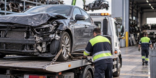 Coche siniestro total sin culpa: qué hacer con el vehículo